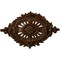 Ekena Millwork Antonio Ceiling Medallion, Hand-Painted Root Beer Crackle, 35 7/8"W x 22 1/2"H x 4 3/8"P CM35X22ANRBC - alternate 1